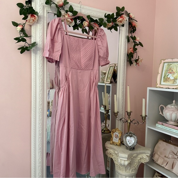 Cottagecore Princesscore maxi dress 💗🎀NWT - Picture 1 of 5